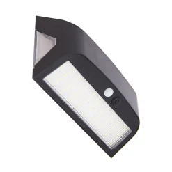 Applique murale hybride Solaire / USB, 700 Lumens, IP54, 3 modes d'éclairage, 10h d'autonomie avec détecteur de mouvement