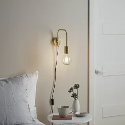 Applique murale incandescent Ghlin GoodHome E27 or