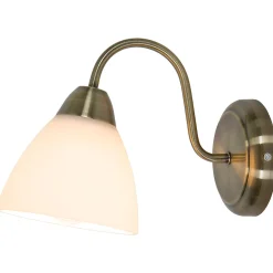 Applique murale incandescent Saucats GoodHome E27 or