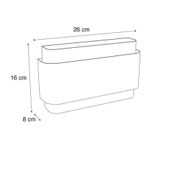 Applique murale industrielle noire 2 lumières - Coen