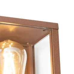 Applique murale industrielle rouille 38 cm 2 lumières IP44 - Charlois