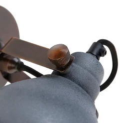 Applique murale industrielle en béton avec cuivre réglable - Liko