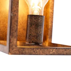 Applique murale industrielle rouille - Cage