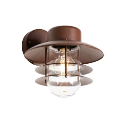 Applique murale industrielle rouille IP44 - Shell