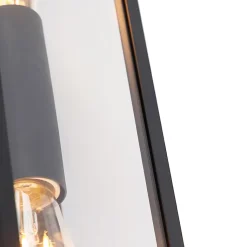 Applique murale intelligente noire 38 cm 2 lumières IP44 avec Wifi ST64 - Charlois