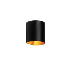 Applique murale intelligente noire avec laiton, avec Wifi G9 - Sabbio