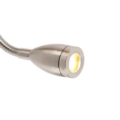 Applique murale intelligente en acier avec abat-jour gris, avec Wifi A60 - Stacca