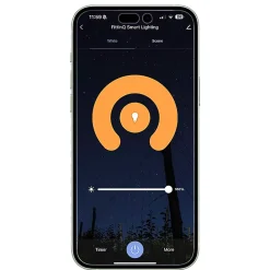 Applique murale intelligente noire 24 cm avec 2 Wifi G9 - Otan