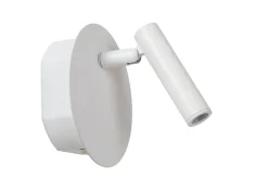 Applique murale intérieur LED rotative rechargeable Jolijn métal blanc IP20 145lm 2W Ø.10,2 cm Lucide