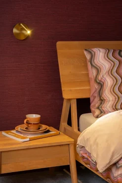 Applique murale intérieur LED rotative rechargeable Jolijn laiton doré IP20 145lm 2W Ø.10,2 cm Lucide