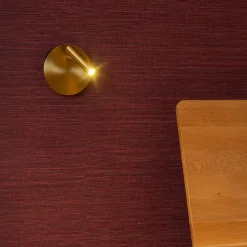 Applique murale intérieur LED rotative rechargeable Jolijn laiton doré IP20 145lm 2W Ø.10,2 cm Lucide