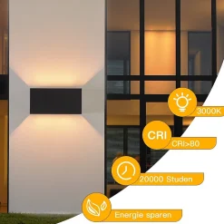 Applique Murale Intérieure LED Applique Murale - Up Et Down Lampe Extérieure Mur Ip65