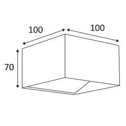 Applique murale intérieure KAVA Indigo - 5W - 320Lm - 3000K - IP20 - Blanc