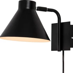 Applique murale intérieure noire E27 IP20 GoodHome Masoala