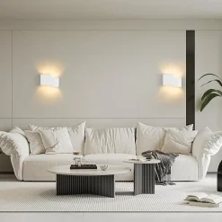 Applique Murale Intérieure Moderne en Plâtre G9 - Éclairez Votre Chambre, Couloir ou Escalier