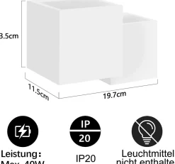 Applique Murale Intérieure Moderne en Plâtre G9 - Éclairez Votre Chambre, Couloir ou Escalier