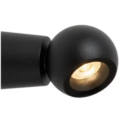 Applique murale IPSOS en aluminium avec LED intégré - Noir - Lucide