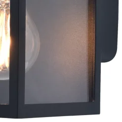 Applique murale Ironbark E27 25W IP54 Goodhome noir