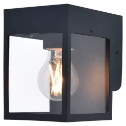 Applique murale Ironbark E27 25W IP54 Goodhome noir