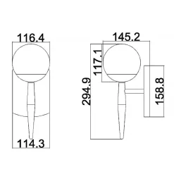Applique murale Jasper 1 lumière