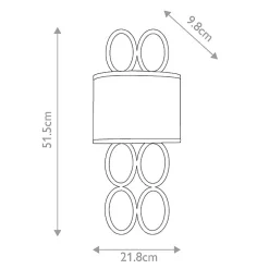 Applique murale Jules 2 lumières