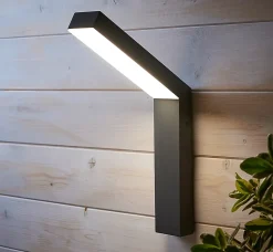 Applique murale Kalari LED intégrée 1200lm 23W IP54 GoodHome gris anthracite