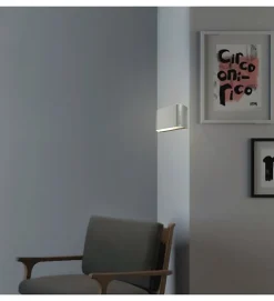 Applique murale lampe design intérieur aluminium Compatible LED E14