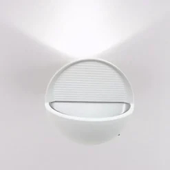 Applique Murale LED - SILUMEN - Ovale - Blanc - IP44 - 7W