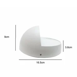 Applique Murale LED - SILUMEN - Ovale - Blanc - IP44 - 7W