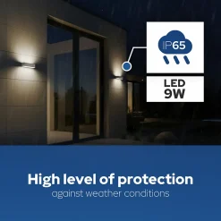 Applique murale LED ANDIZ blanc 9W 4200K IP65