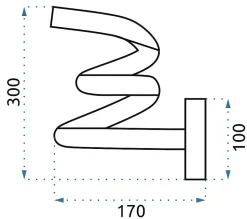 APPLIQUE MURALE LED APP830-W SPRING UP GOLD