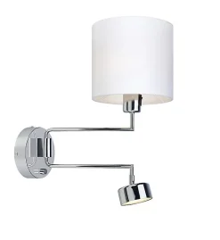 Applique murale Led avec liseuse chrome - Markslöjd - Thelma