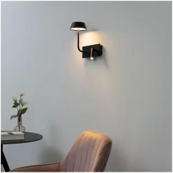 Applique murale LED avec liseuse intégrée - Fabro