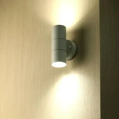 Applique Murale LED Blanche IP44 Double Faisceau GU10 - SILAMP