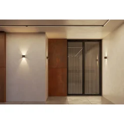 Applique murale LED blanche IP54 6,8W à ailettes orientables 4000k