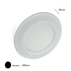 Applique Murale LED COB 15W IP65 - Blanc Neutre 4000K - 5500K - SILAMP