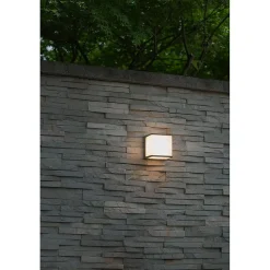 Applique murale LED cube, 10W 1000lm 4000K IP54, GRIS