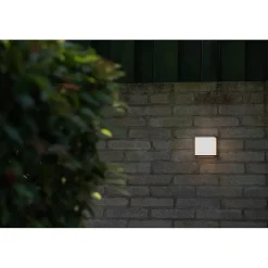 Applique murale LED cube, 10W 1000lm 4000K IP54, GRIS