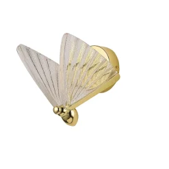 Applique murale LED design papillon doré CCT 3000K-4000K-6000K Mariposa Light Prestige
