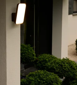 Applique murale LED extérieur noir 10,5 W 1700 lm blanc neutre IP54, GoodHome Wendland