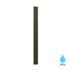 Applique murale LED Extérieure 18W 3000K IP54 Noir