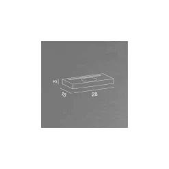 Applique murale LED FLOOR Noir Base de recharge pour téléphone portable Perenz