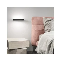 Applique murale LED FLOOR Noir Base de recharge pour téléphone portable Perenz