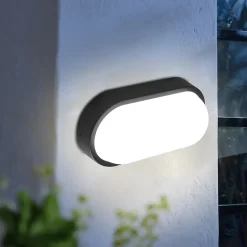 Applique murale LED intégrée Bredene 800lm 14W blanc neutre l.8,5 x H.24 x P.12 cm