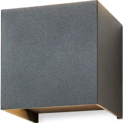 Applique murale LED intégré Katsura 814lm IP44 gris anthracite GoodHome