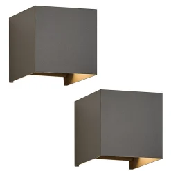 Applique Murale LED Intérieur 2er Applique Extérieure Up Down Luminaires Muraux Moderne Couloir