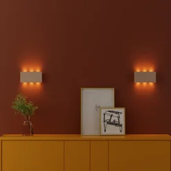 Applique murale LED intérieur métal effet bois Asparagus l.20 x H.10cm 560lm GoodHome