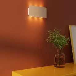 Applique murale LED intérieur métal effet bois Asparagus l.20 x H.10cm 560lm GoodHome