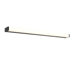 Applique murale Led IP44 12W 3000K noir mat, pour salle de bains- Trio - Fabio