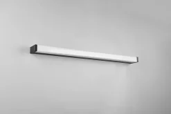 Applique murale Led IP44 12W 3000K noir mat, pour salle de bains- Trio - Fabio
